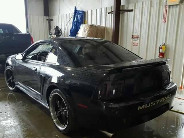 1FAFP40483F413632 - 2003 FORD MUSTANG BLACK photo 3