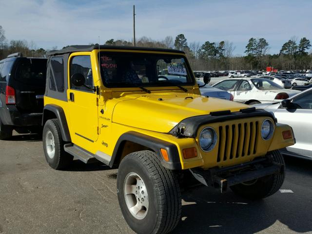 1J4FA49S12P739272 - 2002 JEEP WRANGLER / YELLOW photo 1