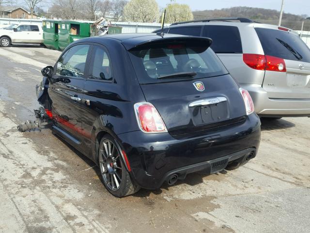 3C3CFFFH6DT691205 - 2013 FIAT 500 ABARTH BLACK photo 3