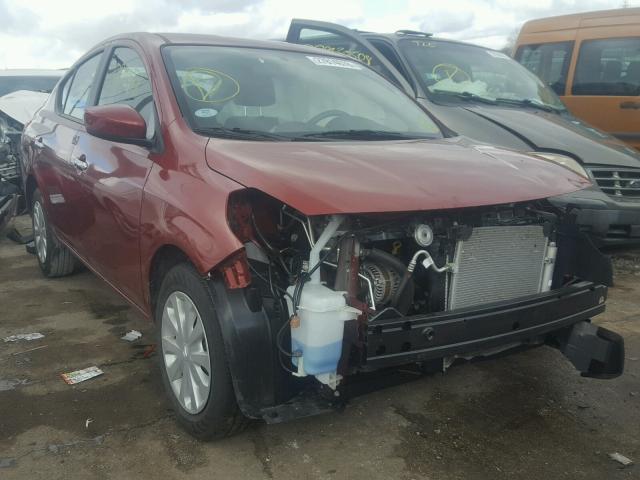 3N1CN7AP8HK442227 - 2017 NISSAN VERSA S RED photo 1