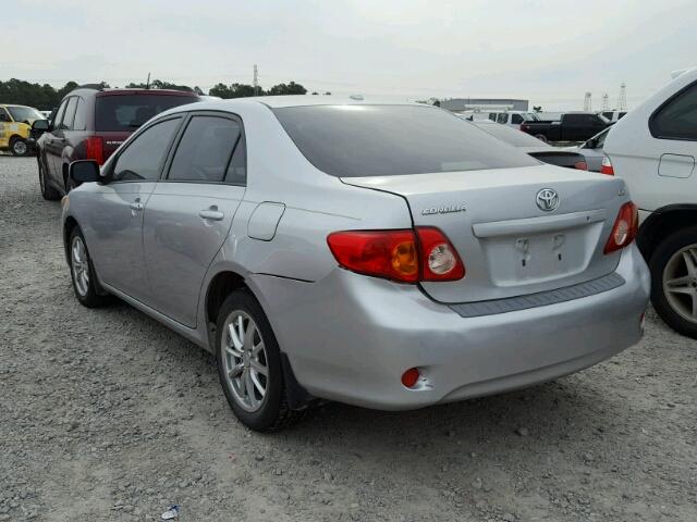 JTDBL40E69J016472 - 2009 TOYOTA COROLLA BA SILVER photo 3