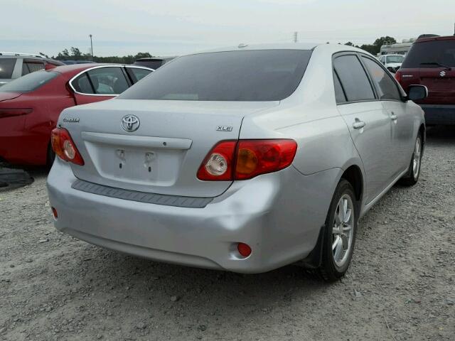 JTDBL40E69J016472 - 2009 TOYOTA COROLLA BA SILVER photo 4