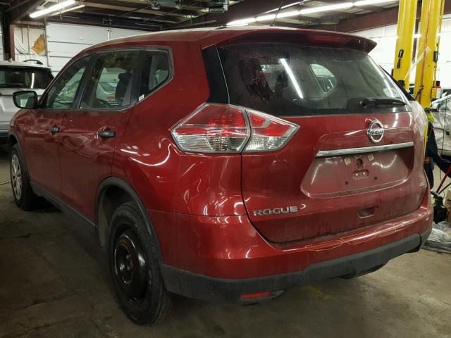 5N1AT2MV2GC736293 - 2016 NISSAN ROGUE S RED photo 3