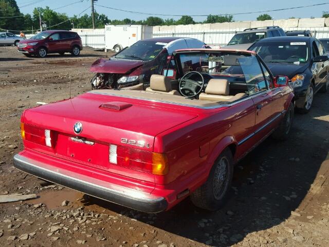 WBABB2313LEC22574 - 1990 BMW 325 IC AUT RED photo 4