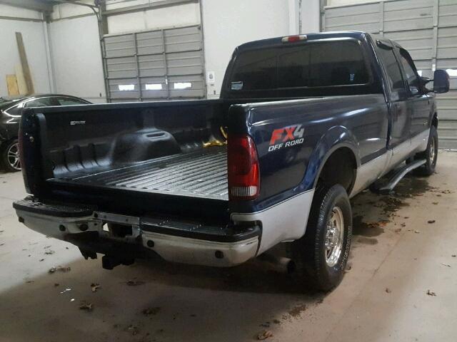 1FTNW21P84EB15367 - 2004 FORD F250 SUPER BLUE photo 4