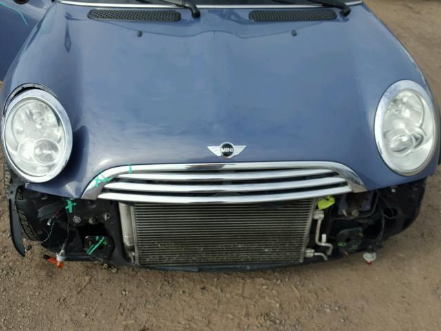 WMWRF33527TG17309 - 2007 MINI COOPER BLUE photo 7