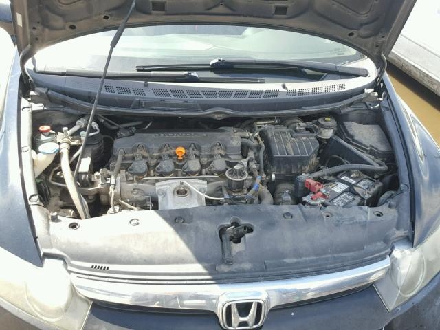 1HGFA16527L012581 - 2007 HONDA CIVIC LX BLACK photo 7