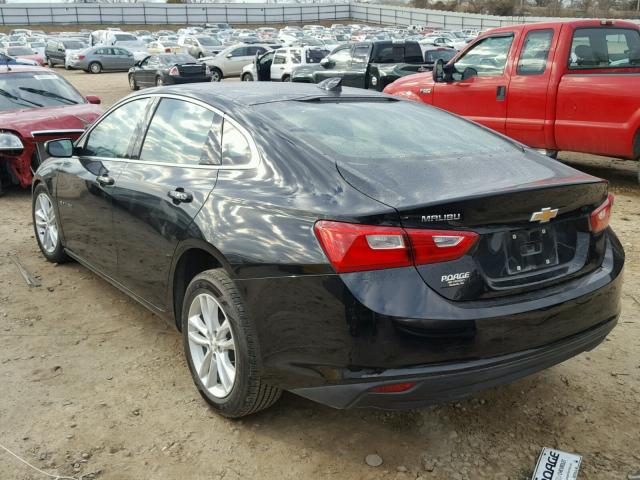 1G1ZE5ST4HF293657 - 2017 CHEVROLET MALIBU LT BLACK photo 3