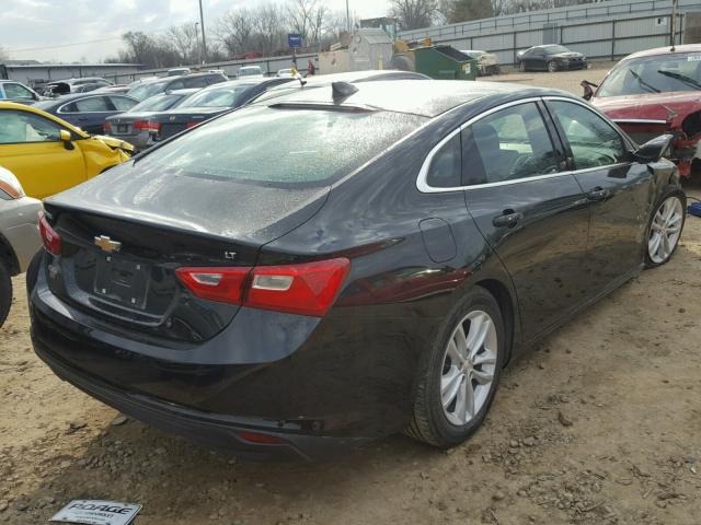 1G1ZE5ST4HF293657 - 2017 CHEVROLET MALIBU LT BLACK photo 4