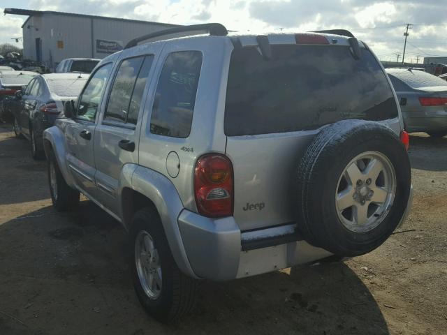 1J4GL58K52W173581 - 2002 JEEP LIBERTY LI SILVER photo 3