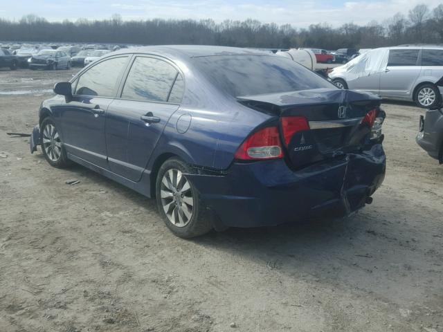 2HGFA1F85AH505850 - 2010 HONDA CIVIC EX BLUE photo 3