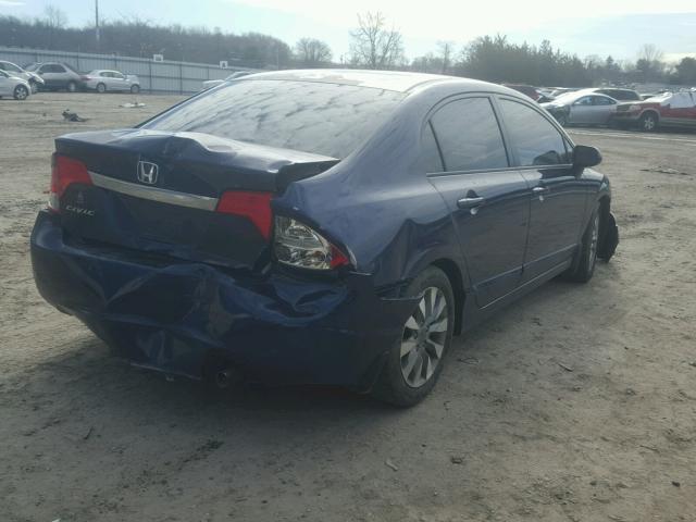 2HGFA1F85AH505850 - 2010 HONDA CIVIC EX BLUE photo 4