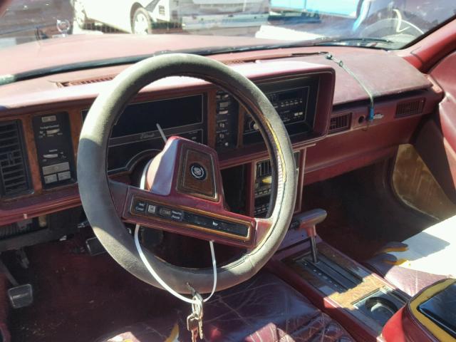 1G6EL1156KU630424 - 1989 CADILLAC ELDORADO RED photo 9