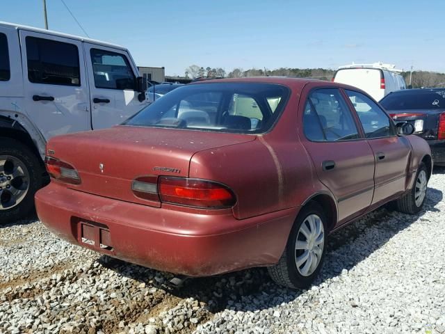 1Y1SK5268SZ098979 - 1995 GEO PRIZM BASE RED photo 4