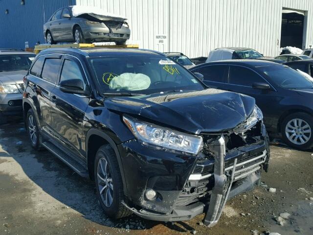 5TDJZRFH9HS454588 - 2017 TOYOTA HIGHLANDER BLACK photo 1