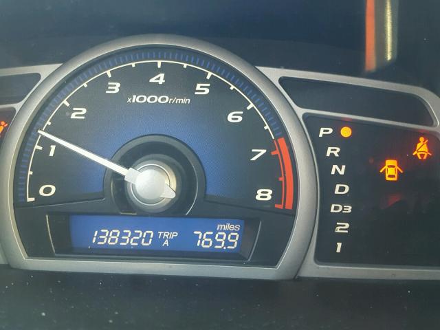 2HGFG12978H579228 - 2008 HONDA CIVIC EXL 黑色 照片 8