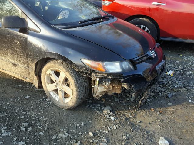 2HGFG12978H579228 - 2008 HONDA CIVIC EXL 黑色 照片 9