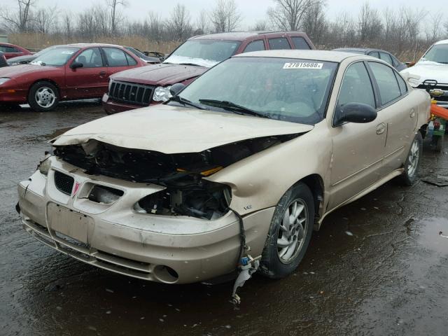 1G2NF52EX4M647230 - 2004 PONTIAC GRAND AM S GOLD photo 2