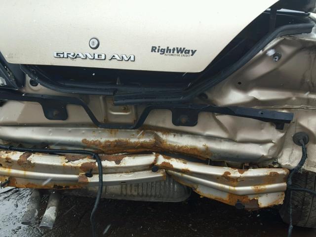 1G2NF52EX4M647230 - 2004 PONTIAC GRAND AM S GOLD photo 9