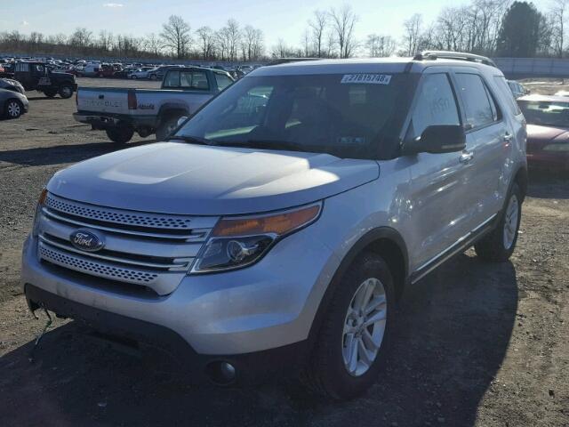 1FMHK8D89CGA77677 - 2012 FORD EXPLORER X SILVER photo 2