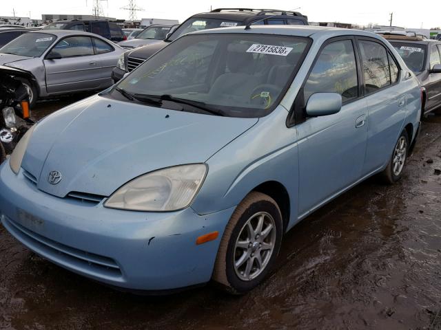 JT2BK12UX10033347 - 2001 TOYOTA PRIUS TEAL photo 2