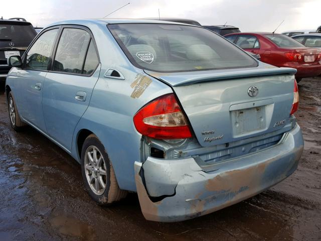 JT2BK12UX10033347 - 2001 TOYOTA PRIUS TEAL photo 3