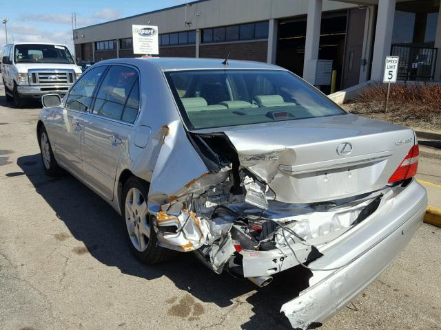 JTHBN36F740154233 - 2004 LEXUS LS 430 SILVER photo 3