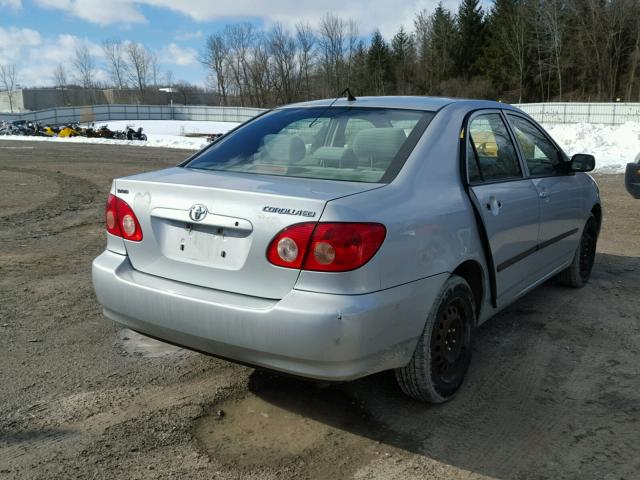 2T1BR32E77C794603 - 2007 TOYOTA COROLLA CE SILVER photo 4