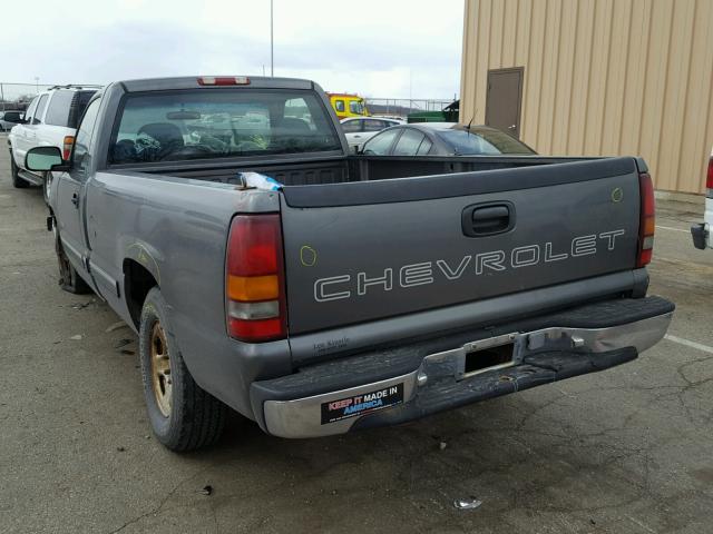 1GCEC14T0YE180974 - 2000 CHEVROLET SILVERADO GRAY photo 3