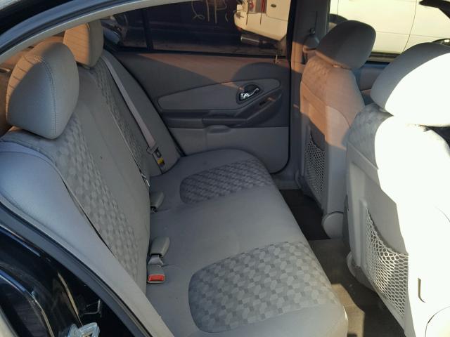 1G1ZT54824F211921 - 2004 CHEVROLET MALIBU LS შავი ფოტო 6