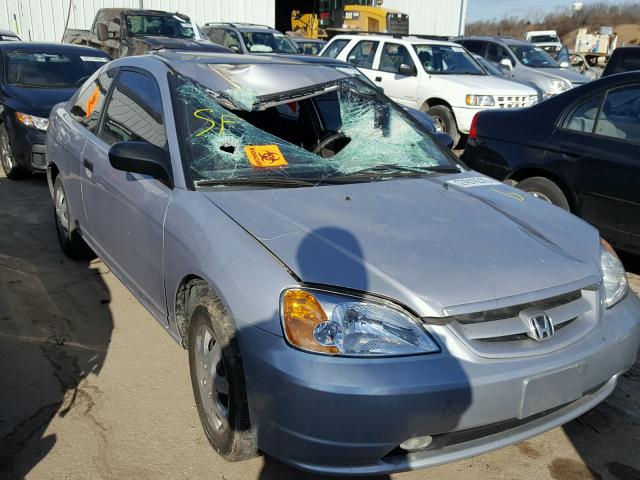 1HGEM21511L048043 - 2001 HONDA CIVIC LX SILVER photo 1