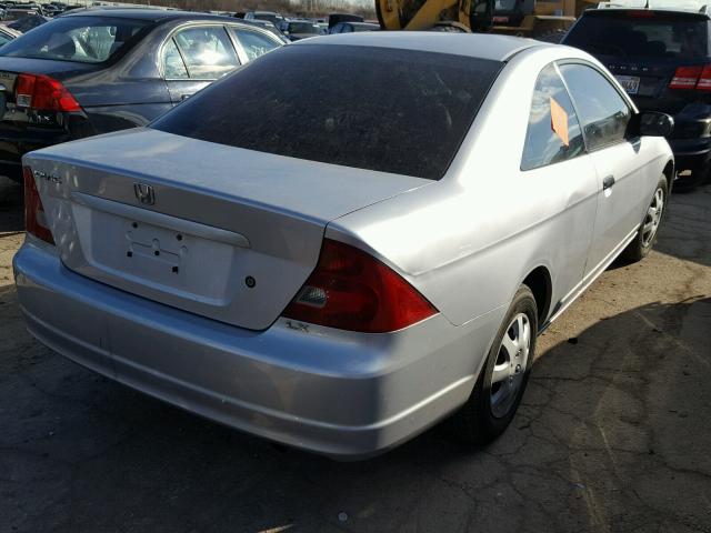 1HGEM21511L048043 - 2001 HONDA CIVIC LX SILVER photo 4