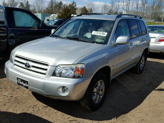 JTEEP21A150096423 - 2005 TOYOTA HIGHLANDER SILVER photo 2