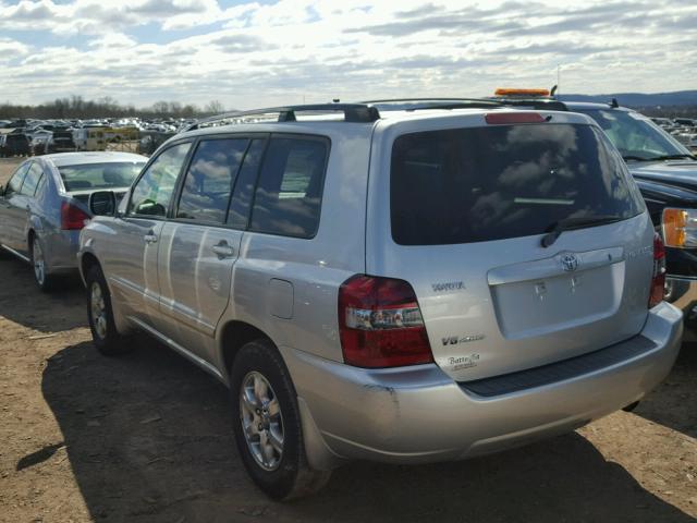 JTEEP21A150096423 - 2005 TOYOTA HIGHLANDER SILVER photo 3