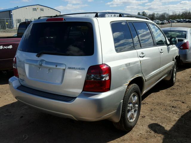 JTEEP21A150096423 - 2005 TOYOTA HIGHLANDER SILVER photo 4