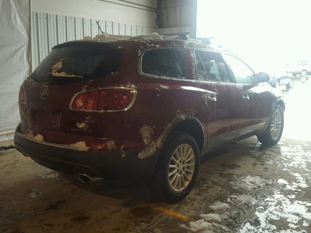 5GALRAED8AJ189501 - 2010 BUICK ENCLAVE CX RED photo 4