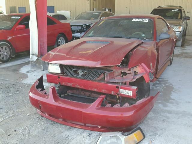 1FAFP4040YF287449 - 2000 FORD MUSTANG RED photo 2