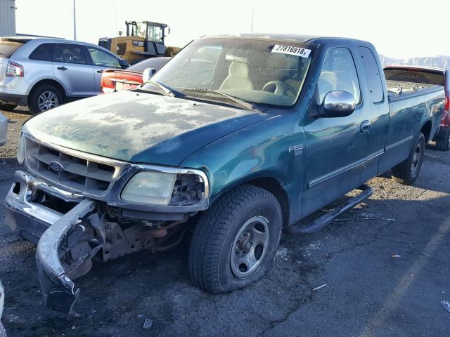 1FTZX176XWKB87280 - 1998 FORD F150 GREEN photo 2