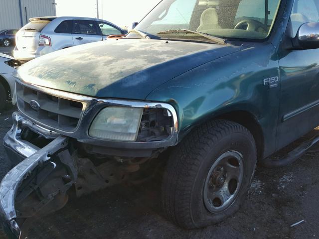 1FTZX176XWKB87280 - 1998 FORD F150 GREEN photo 9