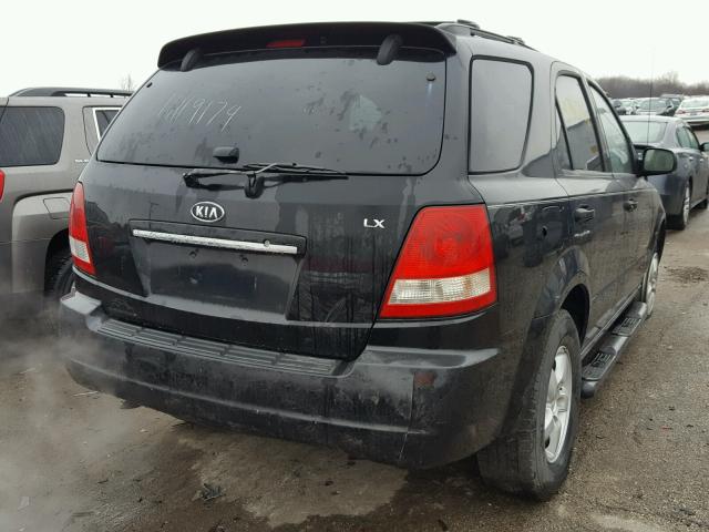 KNDJC733965510126 - 2006 KIA SORENTO EX BLACK photo 4