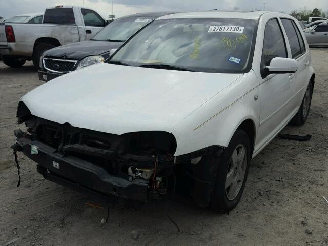 9BWGS21J014026867 - 2001 VOLKSWAGEN GOLF GLS WHITE photo 2