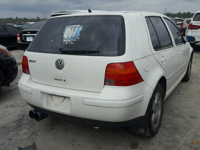 9BWGS21J014026867 - 2001 VOLKSWAGEN GOLF GLS WHITE photo 4