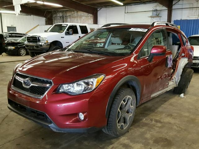 JF2GPACC4E8300284 - 2014 SUBARU XV CROSSTR RED photo 2