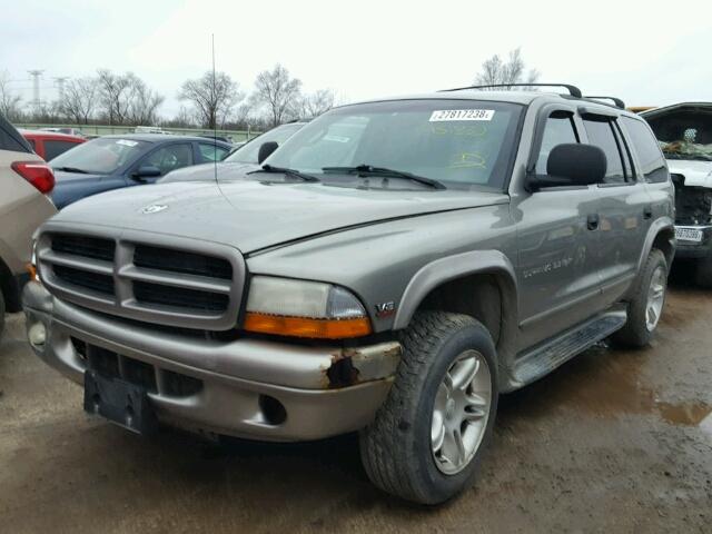 1B4HS28Z9YF299120 - 2000 DODGE DURANGO SILVER photo 2