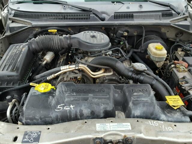 1B4HS28Z9YF299120 - 2000 DODGE DURANGO SILVER photo 7