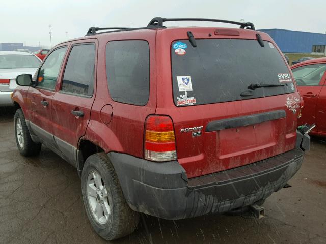 1FMYU03156KA76074 - 2006 FORD ESCAPE XLT RED photo 3