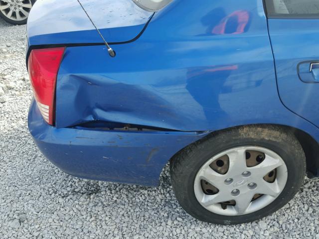 KMHDN46D94U836811 - 2004 HYUNDAI ELANTRA GL BLUE photo 9