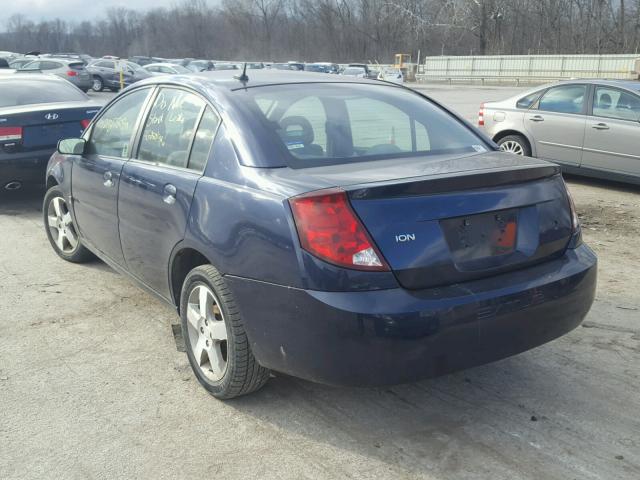 1G8AK55F97Z132165 - 2007 SATURN ION LEVEL BLUE photo 3