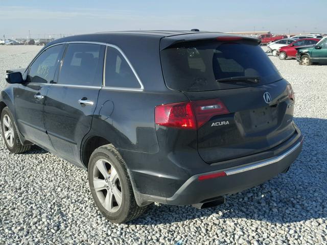 2HNYD2H60BH522583 - 2011 ACURA MDX TECHNO BLACK photo 3