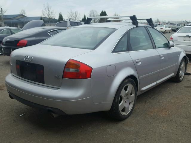 WAUML54B12N055609 - 2002 AUDI A6 4.2 QUA SILVER photo 4